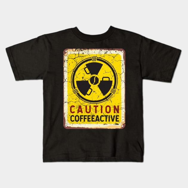 Coffee Addict Kids T-Shirt by MintaApparel